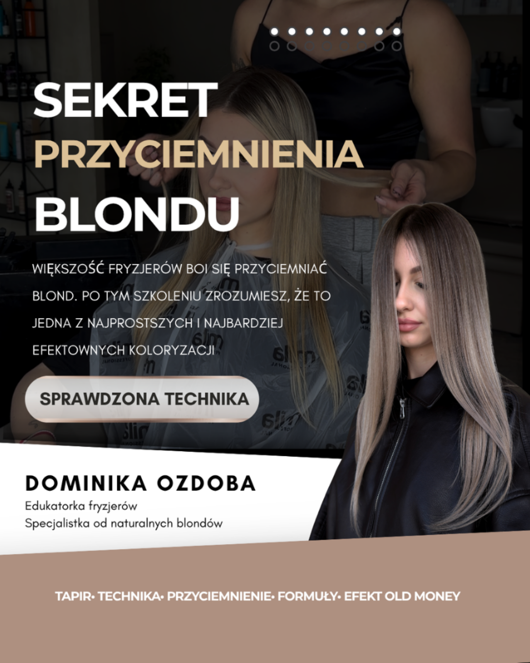 SZKOLENIE ONLINE – SEKRET PRZYCIEMNIENIA BLONDU